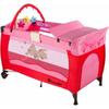 Travel cot dog with changing mat and play bar - cot bed, baby travel cot, pop up travel cot - pink